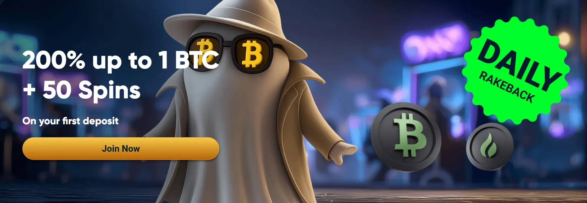 Ghostino casino banner PC