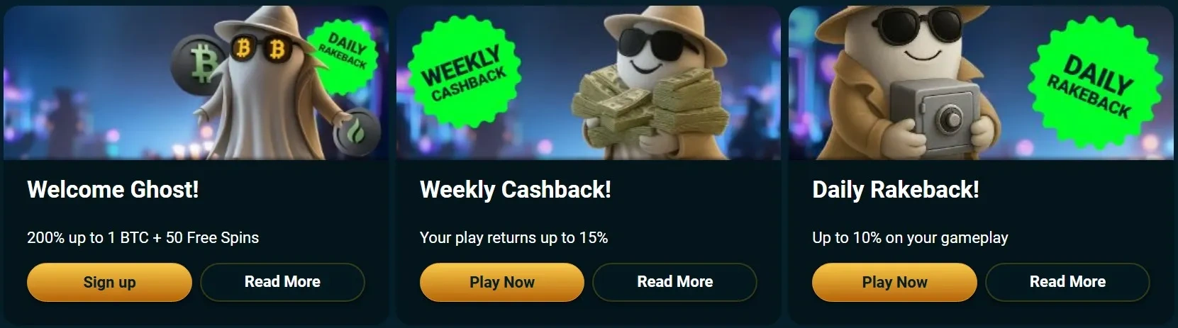 Ghostino casino promotions