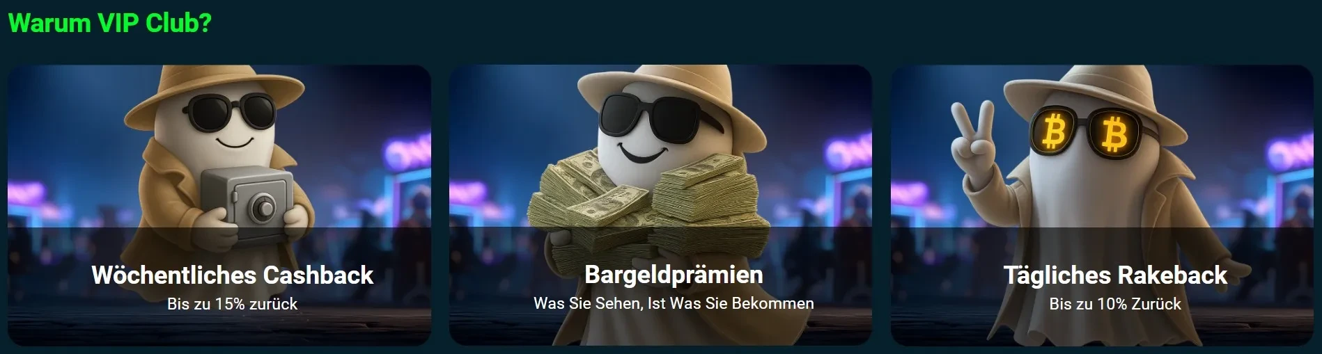 Ghostino casino warum VIP-club