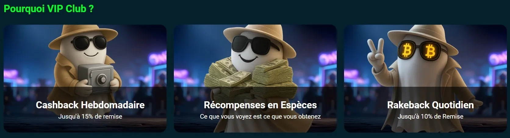Ghostino casino pourquoi VIP-club
